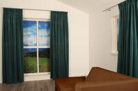 Deze superzachte velours look overgordijn van polyester valt mooi soepel valt en heeft een lichte glans