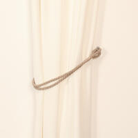 Zandkleurige embrasse met twee gedraaide koorden