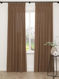 Embry warmbruin is een soepel vallende stof met een warme look en natuurlijke uitstraling