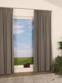 Met deze charmante linnenlook overgordijn Savic kun je in elk interieur uit de voeten