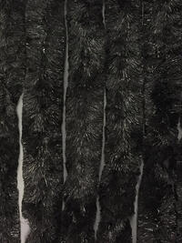 Zwart deurgordijn met een afmeting van 120x240 cm