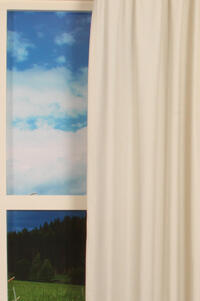 Kamerhoge soepele overgordijnstof in een fijne geweven structuur