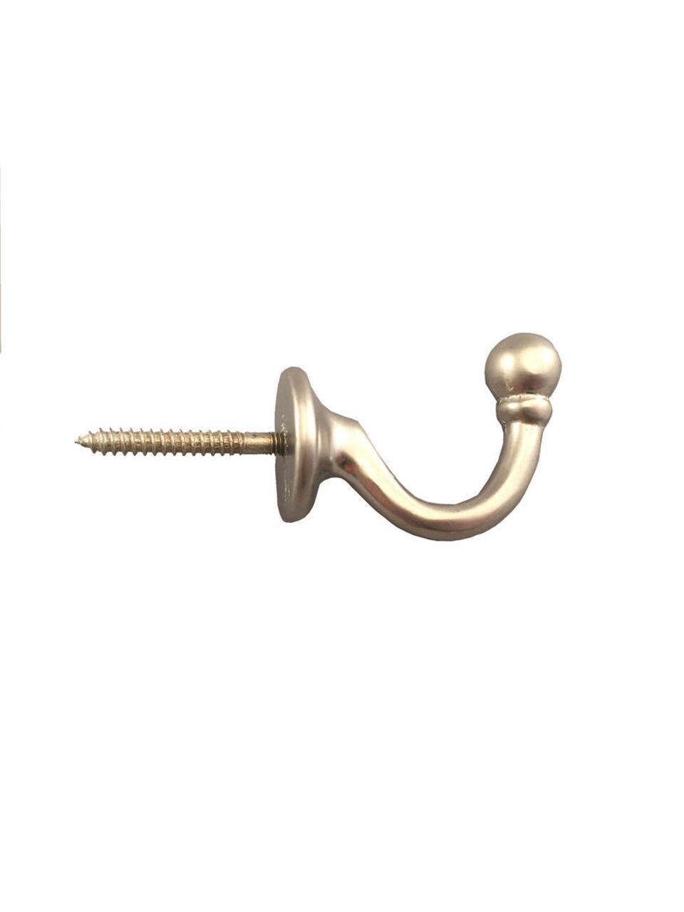 Grote embrassehaak in een mat nikkel kleur