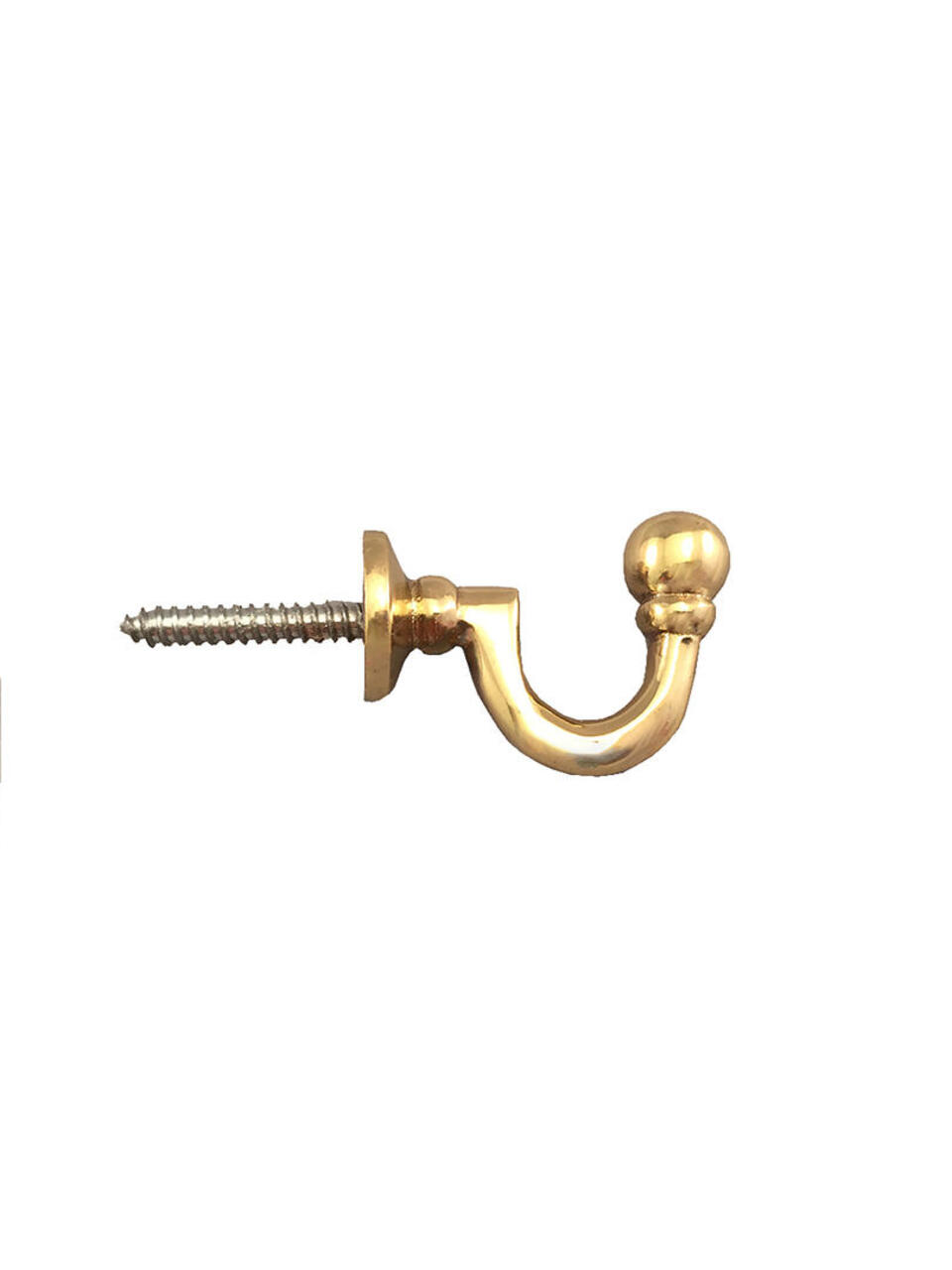 Middelgrote messingkleurige embrassehaak