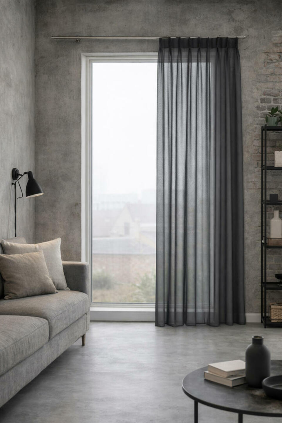 Soepelvallende transparante inbetween