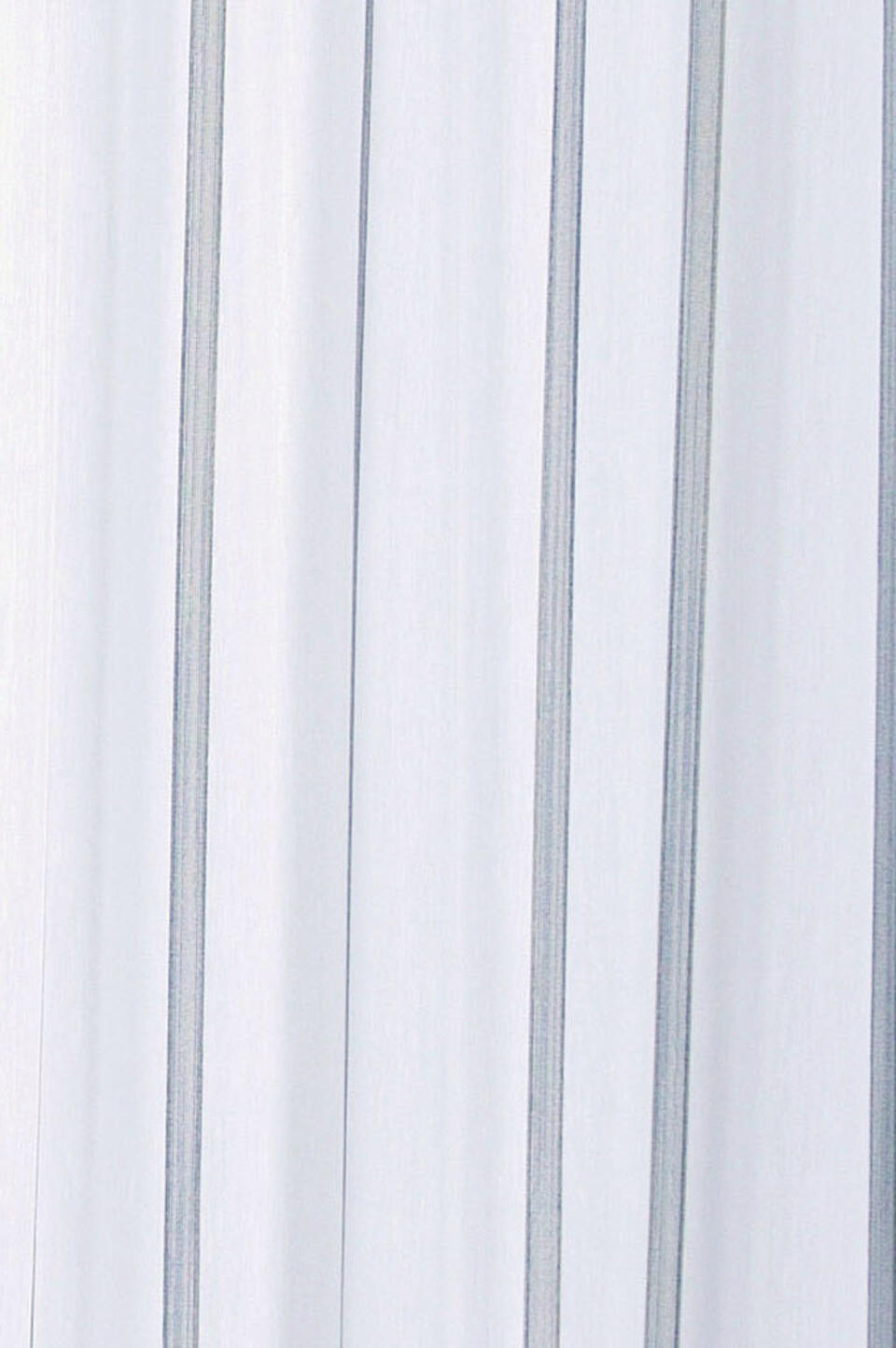 Witte kamerhoge inbetween met ingeweven lengtestrepen in verschillende tinten bruin