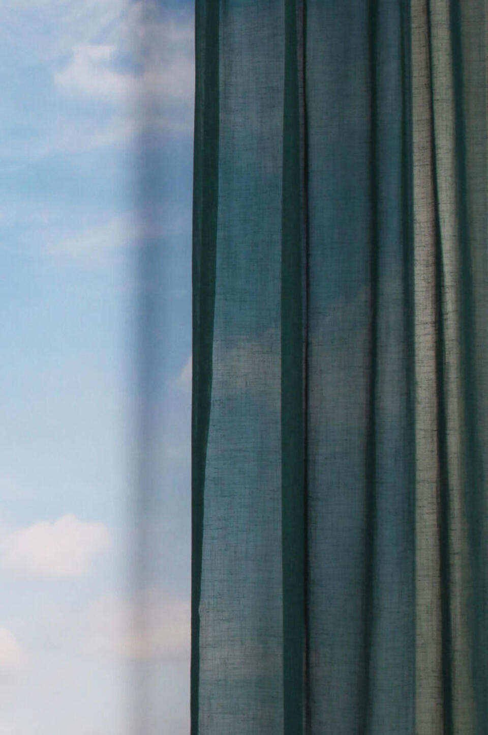 Een grover geweven sfeervolle inbetween met een linnenlook.