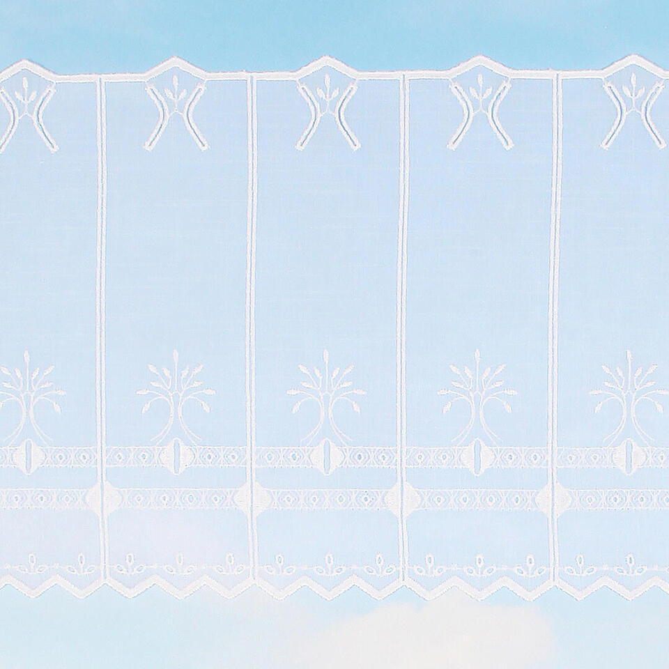 Soepel vallende witte val met weefstructuur