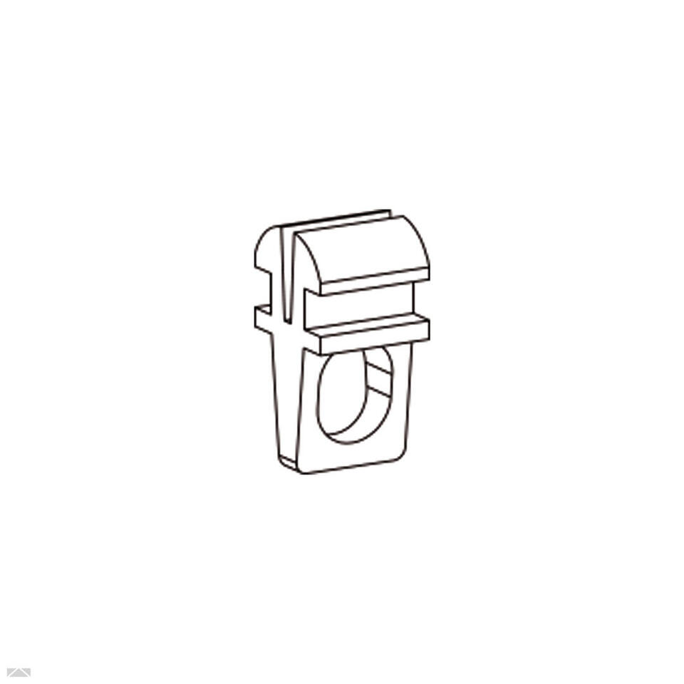 Geschikt voor gordijnen die onder de rails komen te hangen