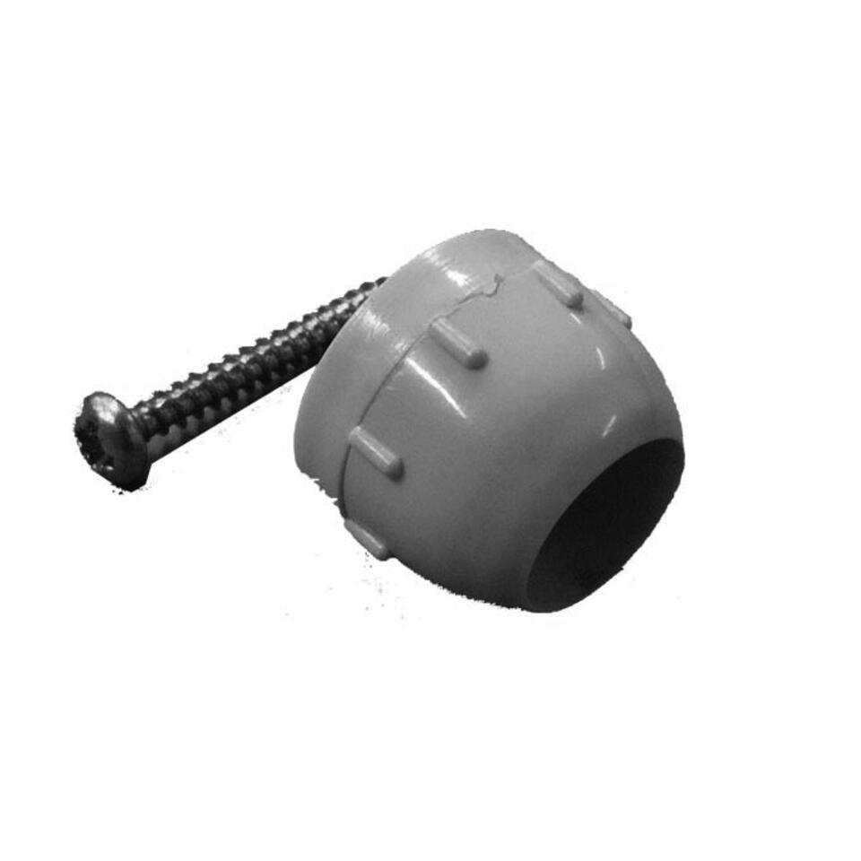 steun voor witte gordijnroede, geschikt voor plaatsen in het kozijn.