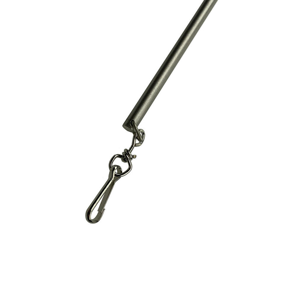 Edelstalen trekstang met een lengte van 125 cm