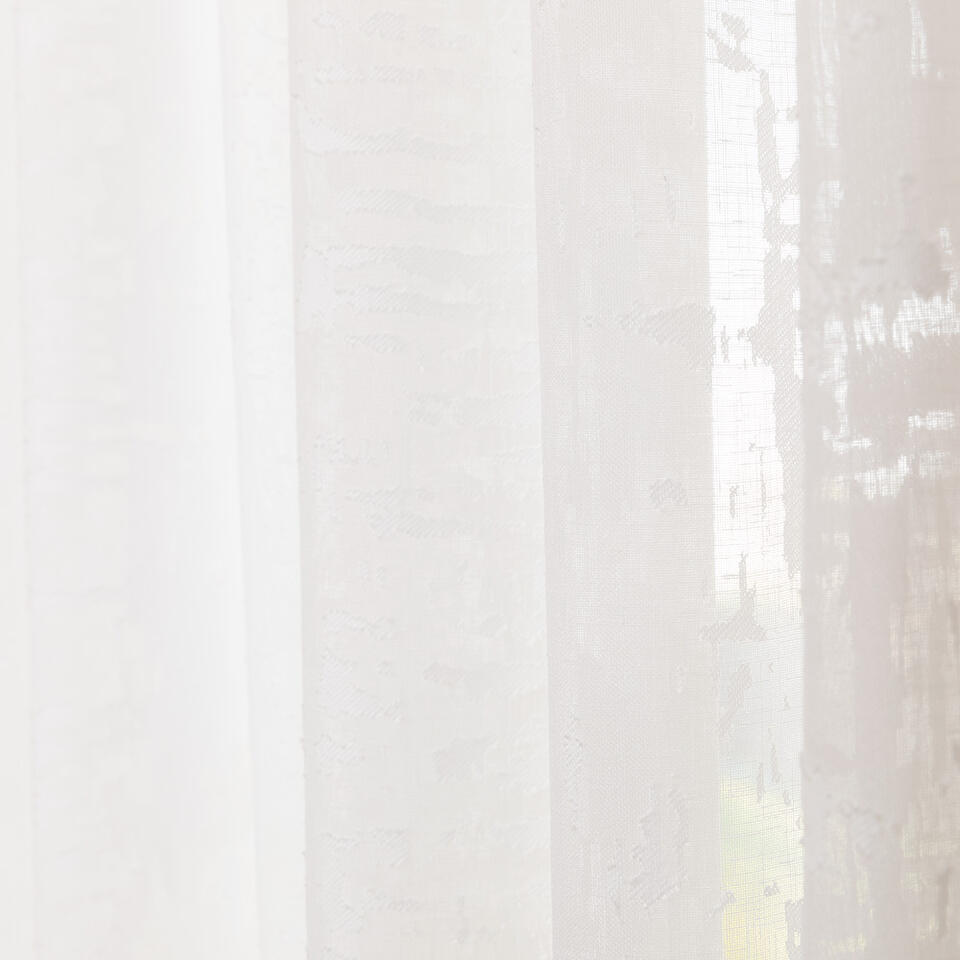 Fijn geweven soepele inbetween met een halftransparant patroon in een marmer effect